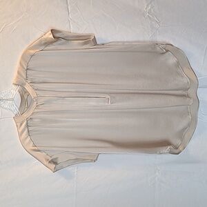 NWT Vince SS Shirred Neck Pullover